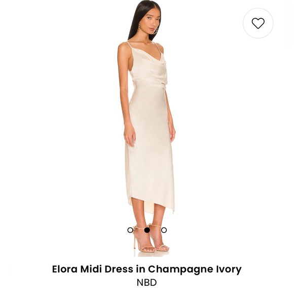 Champagne Midi Dress - Picture 2 of 4